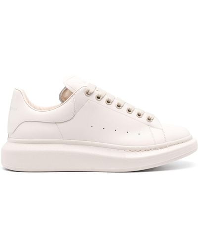 Alexander McQueen Neutral Oversized Leather Trainers - Men's - Calf Leather/rubber - Pink