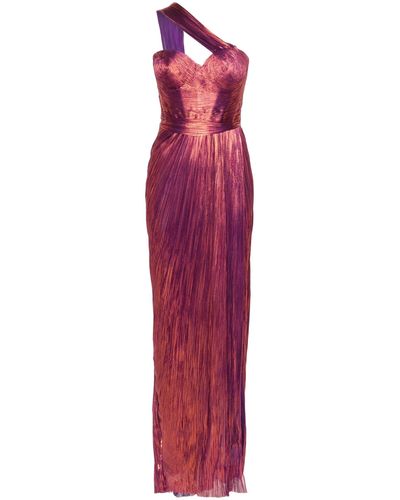 Maria Lucia Hohan Blue Claudine Pleated Silk Gown - Women's - Silk/spandex/elastane/nylon - Red