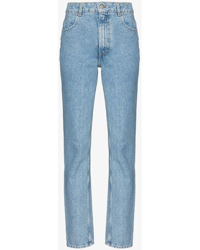 Eckhaus Latta El Straight Leg Jeans - Women's - Cotton - Blue