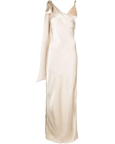 Masterpeace Neutral Sequin-embellished Maxi Dress - Women's - Viscose - Natural