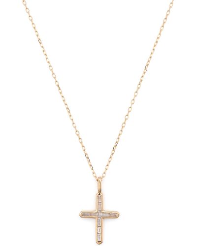 Adina Reyter 14k Yellow Cross Diamond Necklace - Women's - 14kt Yellow /diamond - Metallic