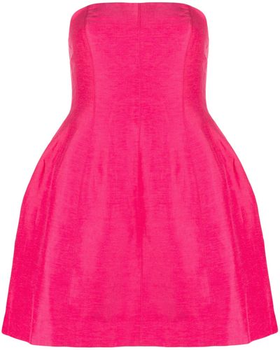 Aje. Strapless Baret Mini Dress - Pink