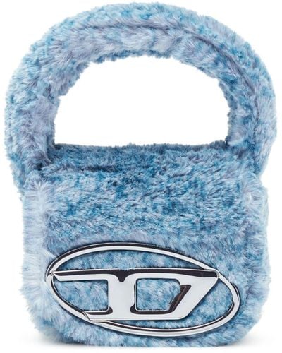 DIESEL 1dr Fluffy Mini Tote Bag - Blue