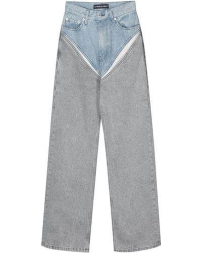 Y. Project Cut-out Detailing Jeans - Blue