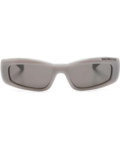 Balenciaga Rectangle-frame Sunglasses - Gray