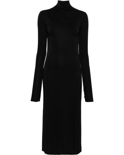 ANDAMANE Parker Open-back Midi Dress - Black