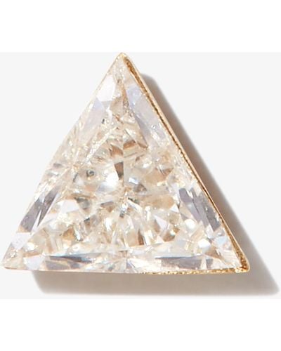 Maria Tash 18k Yellow Triangle Diamond Earring - Metallic