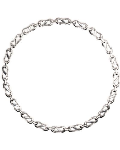 Eera Eéra - White Romy Chain Necklace - Metallic
