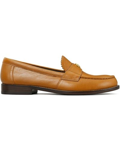 Tory Burch Classic Leather Loafers - Women's - Leather/nappa Leather - Brown