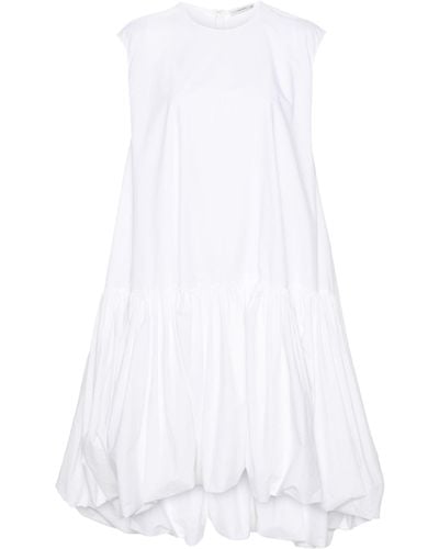 The Row Tadao Ruffled Poplin Dress - White