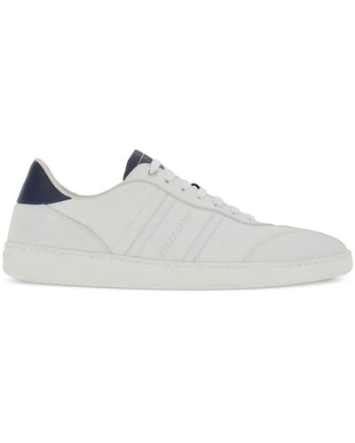 Ferragamo Leather Trainers - White