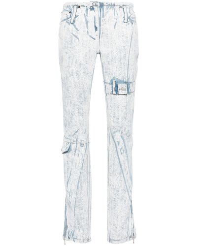 Acne Studios Low-rise Slim-fit Jeans - Women's - Cotton/polyester - White