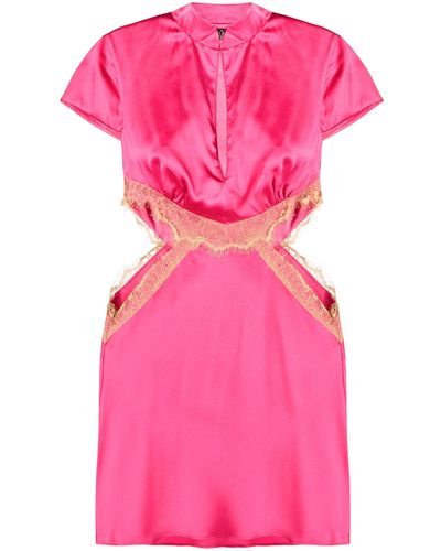 De La Vali Mira Cut-out Mini Dress - Pink