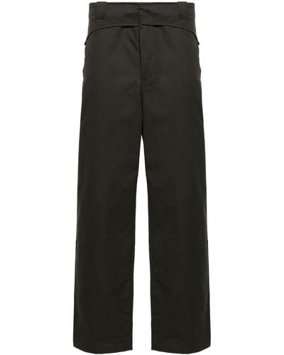 GR10K Straight-leg Cotton Pants - Men's - Cotton - Black