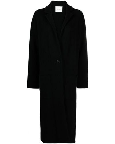 Lisa Yang Single-breasted Cashmere Coat - Black