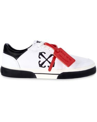 Off-White c/o Virgil Abloh Off- Low Vulcanized Canvas Trainers - Red