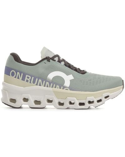 On Shoes Green Cloudmonster 2 Running Trainers - Grey