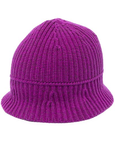 Emilio Pucci Pink Logo-appliqué Bucket Hat - Purple
