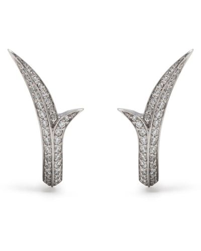 Stephen Webster 18k White Gold Thorn Embrace Diamond Stud Earrings - Natural