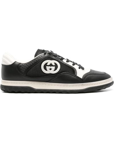 Gucci Mac80 Leather Low-top Sneakers - Black