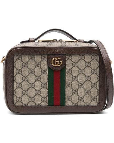 Gucci Ophidia Small Crossbody Bag With Web - Multicolor