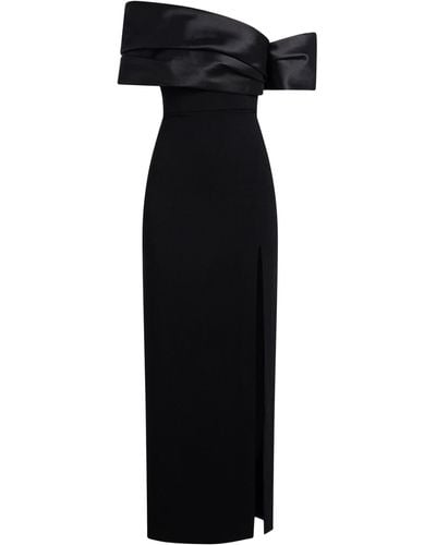 Solace London Alexis Off-shoulder Gown - Women's - Polyester/elastane - Black