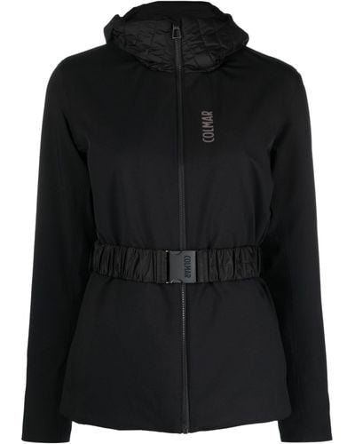 Colmar Belted Hooded Ski Jacket - Women's - Elastane/polyamide/polyester/elastanepolyester - Black