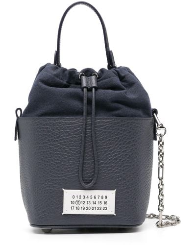 Maison Margiela 5ac Small Bucket Bag - Women's - Brass/polyester/cotton/zinc - Blue
