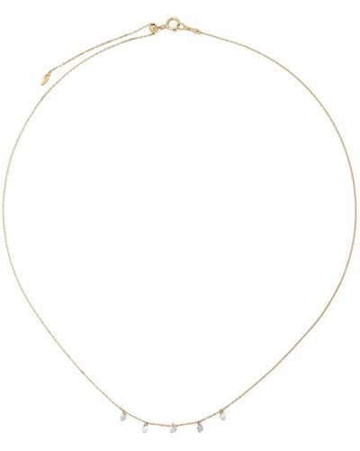 PERSÉE 18k Yellow Danaé Five Diamonds Necklace - White
