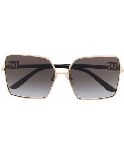 Dolce & Gabbana Oversized Gradient Sunglasses - Gray