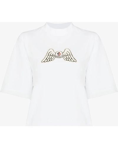 Moncler Genius 8 Moncler Palm Angels Logo T-shirt - White