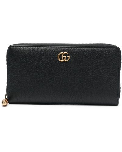 Gucci GG Marmont Leather Zip-around Wallet - Black