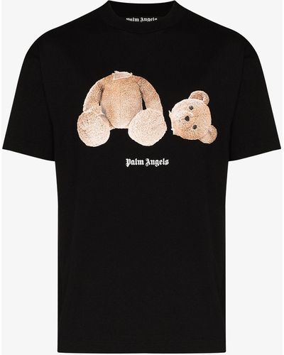 Palm Angels Bear Print T-shirt - Black