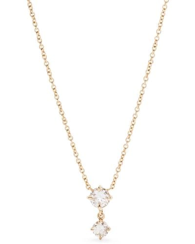 Lizzie Mandler 18k Yellow Diamond Necklace - Women's - White Diamond/18kt - Metallic