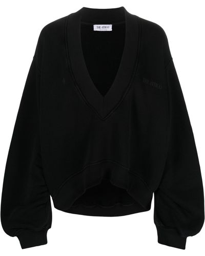 The Attico Cotton Sweatshirt - Black