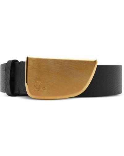 Burberry Shield Leather Belt - Women's - Calf Leather - Brown