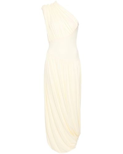 TOVE Yellow Ugbad One-shoulder Dress - White