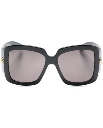 Gucci GG Oversize-frame Sunglasses - Grey