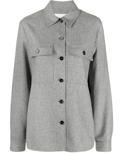 Jil Sander Oversized Shirt Jacket - Gray
