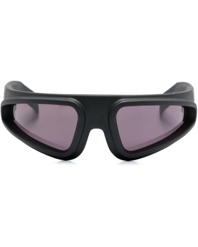 Rick Owens Ryder D-frame Sunglasses - Unisex - Acetate/acrylic/nylon - Black