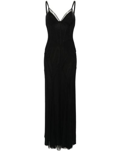 Dolce & Gabbana Corset-bodice Gown - Black