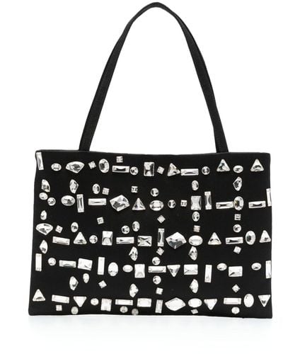 16Arlington Crystal-embellished Mini Bag - Black