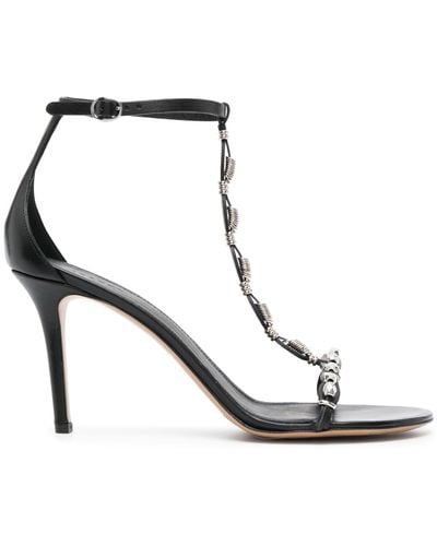 Isabel Marant Axee 90mm Strappy Sandals - White