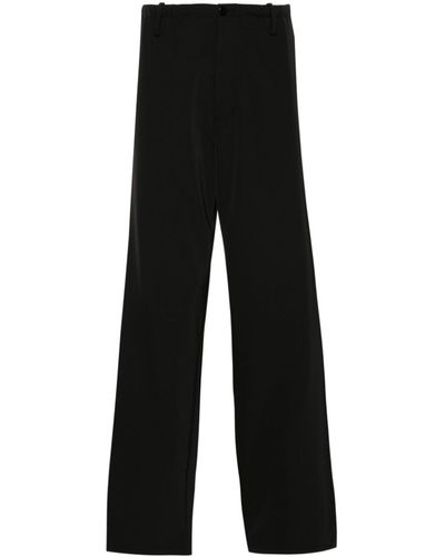 MM6 by Maison Martin Margiela High Waist Straight-leg Trousers - Unisex - Viscose/spandex/elastane/polyester - Black