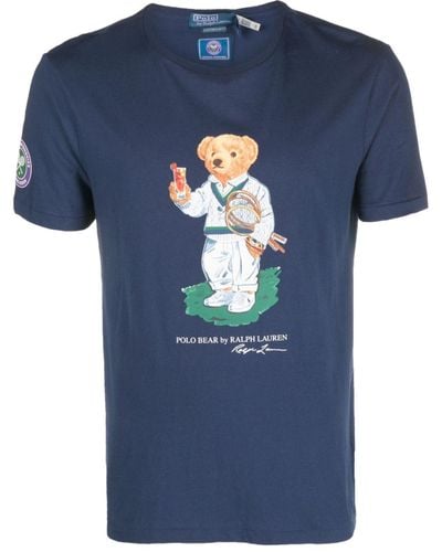 Polo Ralph Lauren Polo Bear Cotton T-shirt - Blue