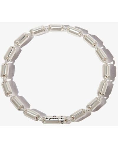 Le Gramme Polished Capsule Bracelet - Unisex - Sterling - Metallic