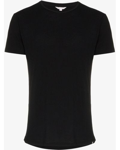 Orlebar Brown Short Sleeved Cotton T-shirt - Men's - Cotton - Black