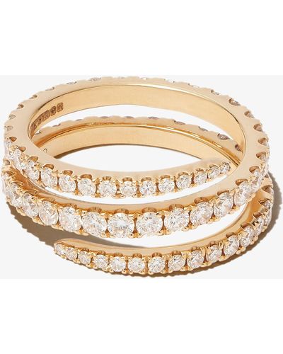 Anita Ko 18k Yellow Coiled Diamond Ring - Metallic