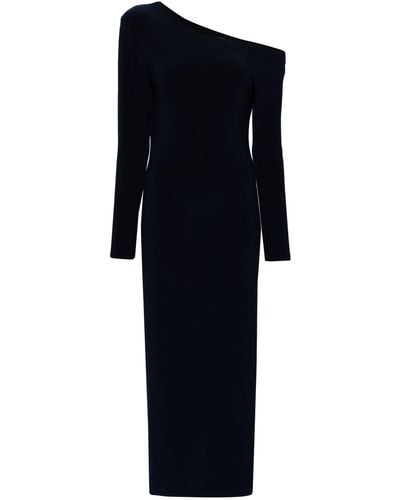 Norma Kamali One-shoulder Column Dress - Blue