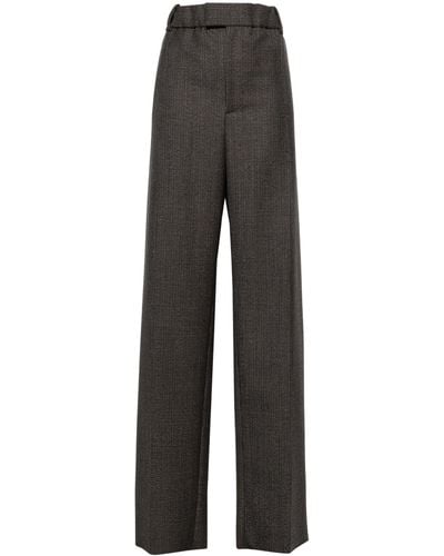 Bottega Veneta Tailored Houndstooth Pants - Gray